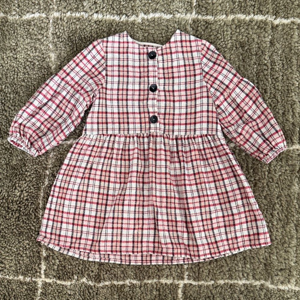 Zara Red and White Checkered Dress